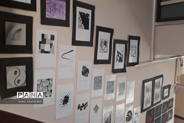 برگزاری نمایشگاه هنرهای تجسمی و گرافیک در هنرستان تهذیب همدان