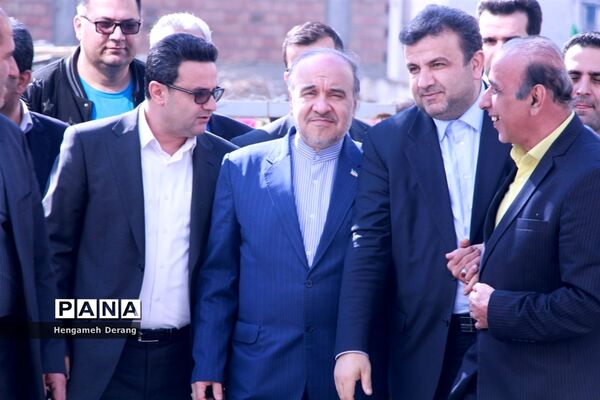 افتتاح مجموعه ورزشی کاسپین آبی رفاه با حضور وزیر ورزش