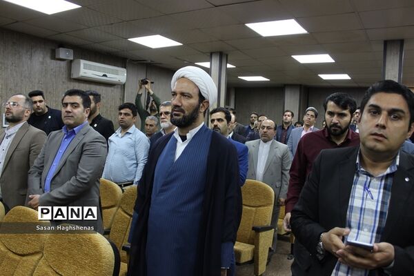 مراسم تکریم و معارفه بخشدار احمدآباد مستوفی
