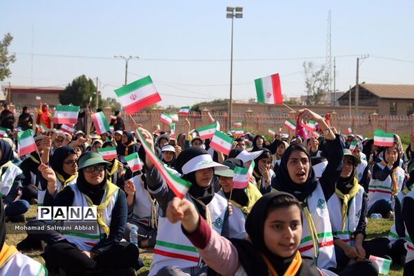 مانور  مشترک 2000نفری یاوران انقلاب نواحی یک و سه اهواز، کارون و باوی