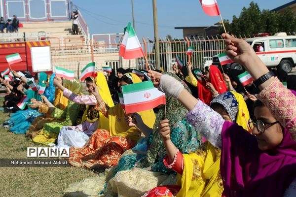 مانور  مشترک 2000نفری یاوران انقلاب نواحی یک و سه اهواز، کارون و باوی