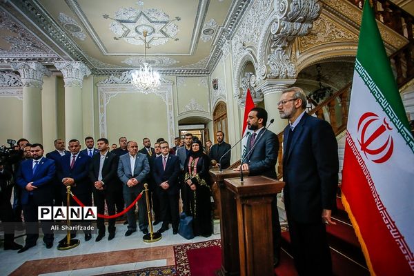 دیدار علی لاریجانی با رئیس مجلس عراق