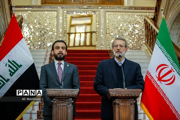 دیدار علی لاریجانی با رئیس مجلس عراق