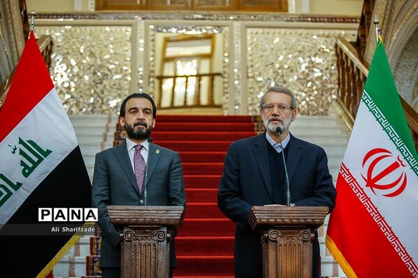 دیدار علی لاریجانی با رئیس مجلس عراق
