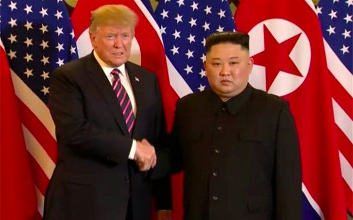 ترامپ در دیدار با اون: از خلع سلاح هسته‌ای کره شمالی عقب‌نشینی نمی‌کنم + تصویر