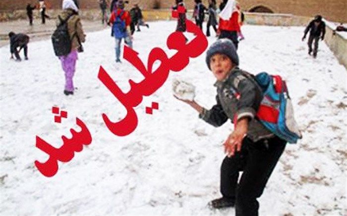 مدارس شهرستان ازنا به دلیل بارش برف تعطیل شد