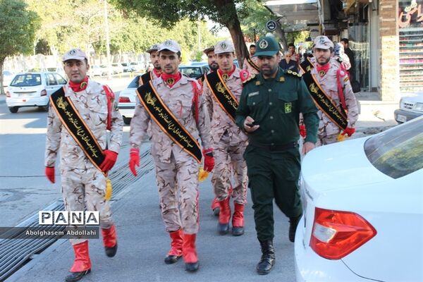 تشییع پیکر سه شهید گمنام در بوشهر-1