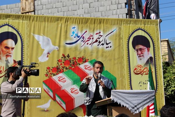 تشییع پیکر سه شهید گمنام در بوشهر-2