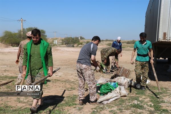 زائران راهیان‌نور در اردوگاه شهید شیرسوار هفت‌تپه