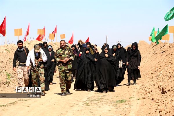 زائران راهیان‌نور در اردوگاه شهید شیرسوار هفت‌تپه