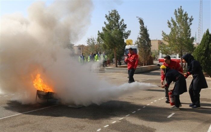 اجرای مانور آمادگی و پیشگیری از حوادث چهارشنبه آخر سال