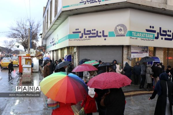 بارش تگرگ در ارومیه