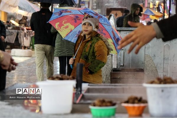 بارش تگرگ در ارومیه