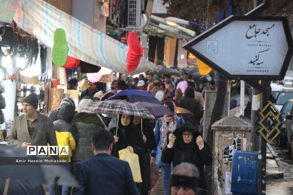 بارش تگرگ در ارومیه