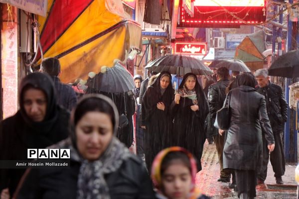 بارش تگرگ در ارومیه