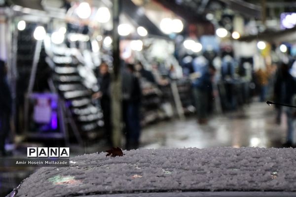 بارش تگرگ در ارومیه