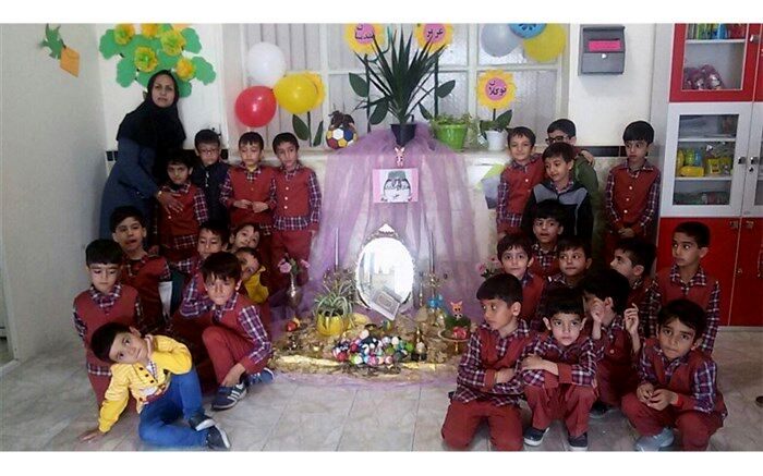 برپایی سفره هفت سین در دبستان پسرانه علامه حلی 1 دوره اول
