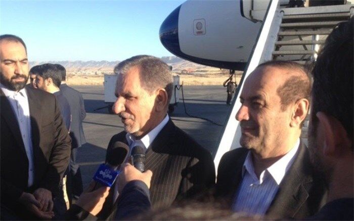 اسحاق جهانگیری وارد گرگان شد