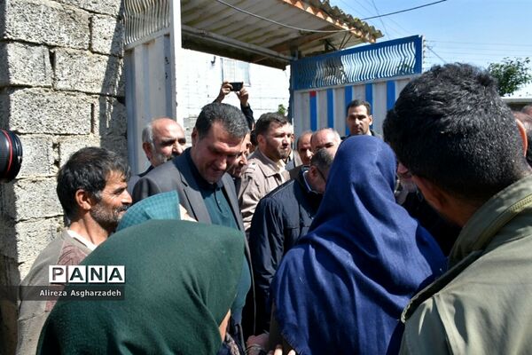 بازدید رئیس مجلس از مناطق سیل‌زده بابلسر
