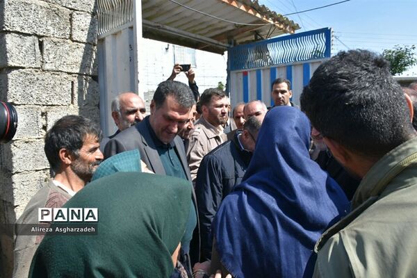 بازدید رئیس مجلس از مناطق سیل‌زده بابلسر