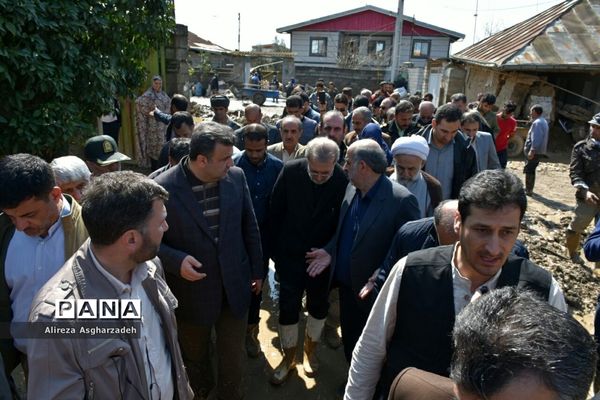 بازدید رئیس مجلس از مناطق سیل‌زده بابلسر