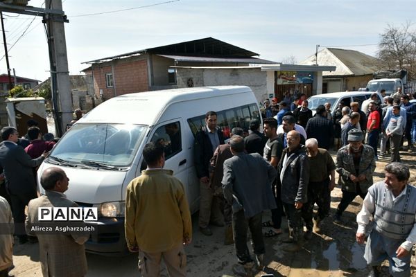 بازدید رئیس مجلس از مناطق سیل‌زده بابلسر