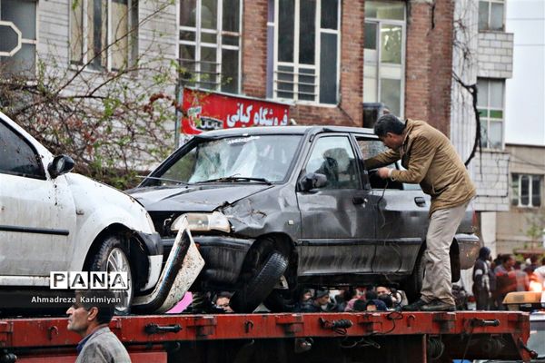 جاری شدن سیل و امدادرسانی در شیراز