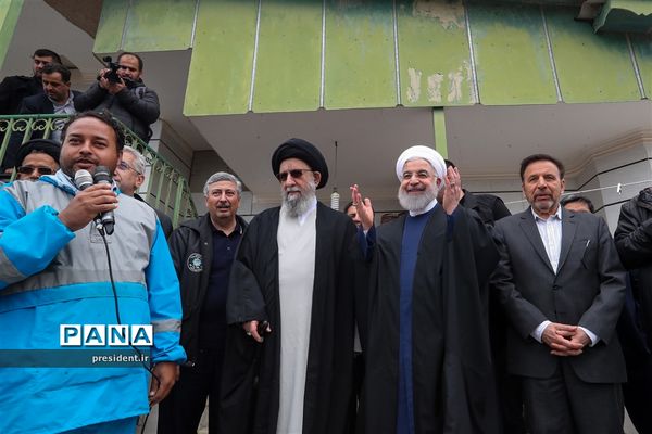 بازدید رئیس جمهوری از مناطق سیل زده  استان گلستان