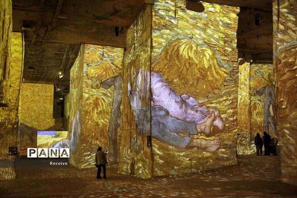 نمایشگاه آثار هنری در معادن سنگ آهک قدیمی جنوب فرانسه