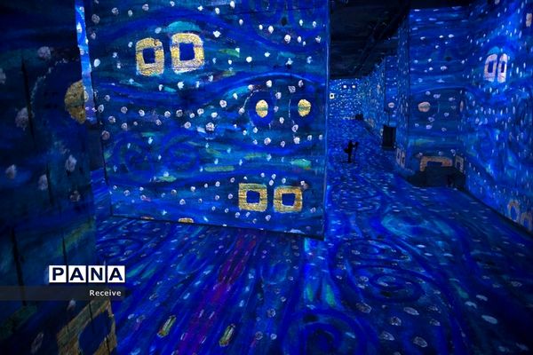 نمایشگاه آثار هنری در معادن سنگ آهک قدیمی جنوب فرانسه