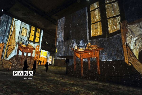 نمایشگاه آثار هنری در معادن سنگ آهک قدیمی جنوب فرانسه