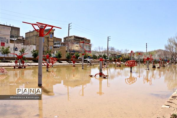 پاکسازی آثار تخریبی سیل در شیراز