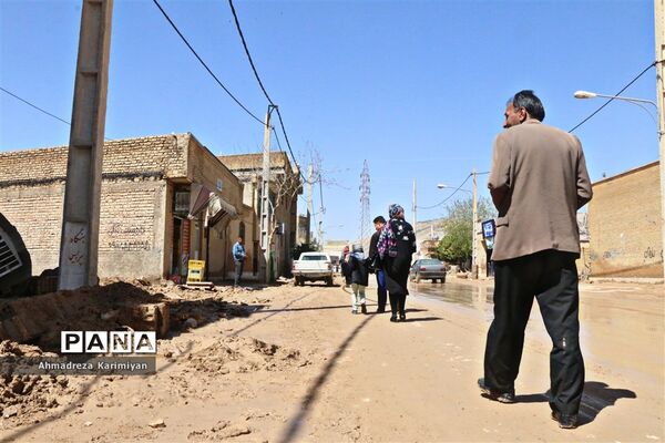 پاکسازی آثار تخریبی سیل در شیراز
