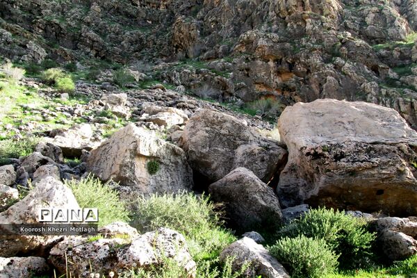 طبیعت آفتابی کازرون و جاده دوان بعد از بارندگی‌های شدید اخیر