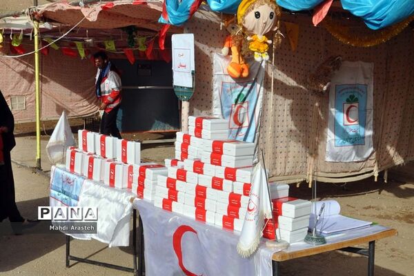 برپایی ایستگاه جمعیت جوانان هلال احمر شهرستان خوسف