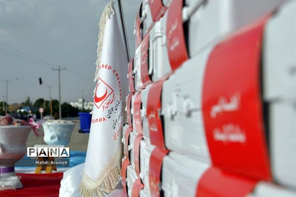 برپایی ایستگاه جمعیت جوانان هلال احمر شهرستان خوسف