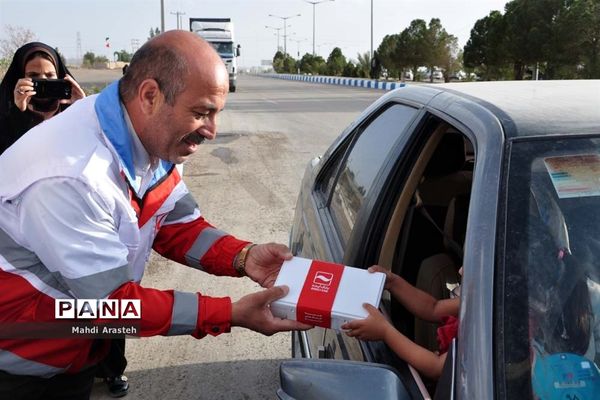 برپایی ایستگاه جمعیت جوانان هلال احمر شهرستان خوسف