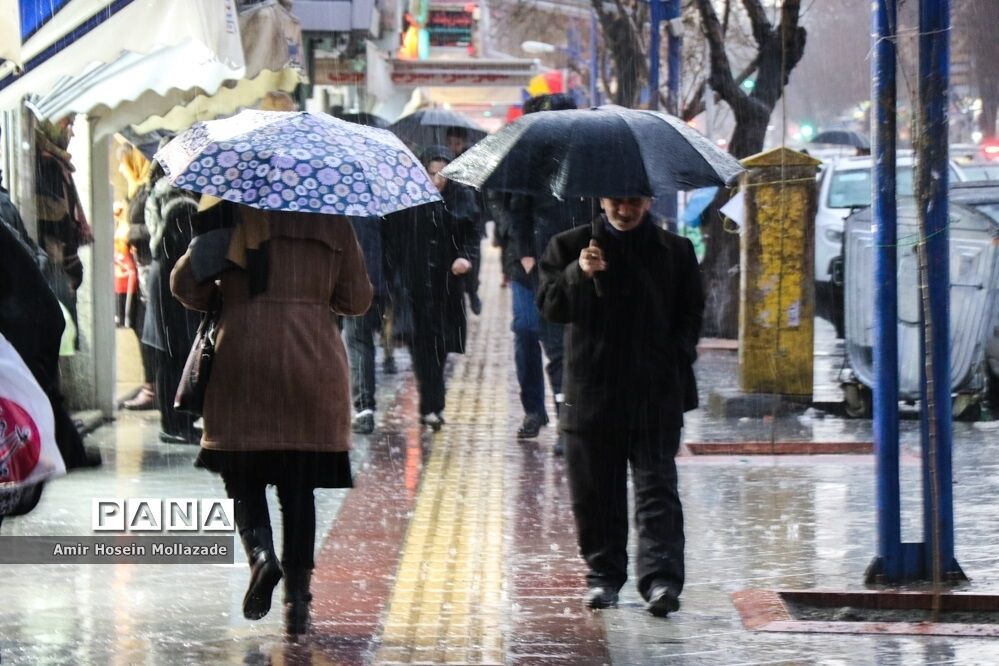 بارش باران در ۲۲ استان