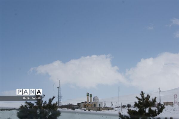 برف بهاری درگردنه اسدآباد همدان