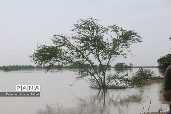 تلاش اهالی روستای ملیحان اهواز برای ترمیم سیل بند