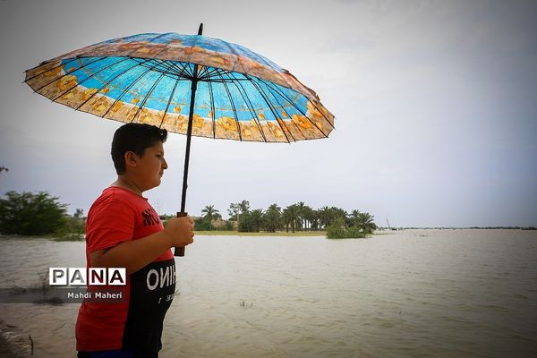 نگرانی مردم از سیل احتمالی در شیبان خوزستان