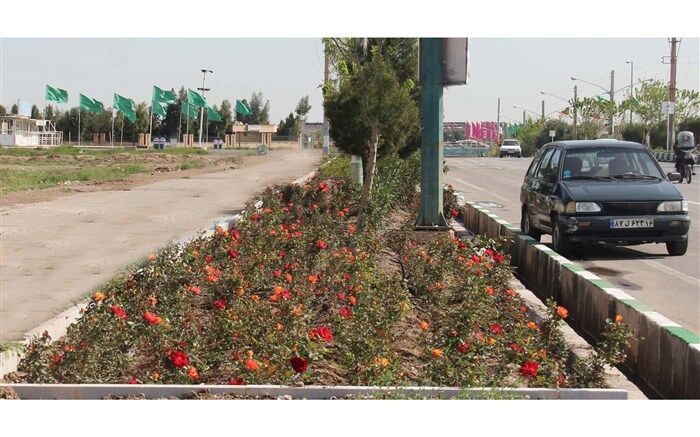 اجرای بیش از ۲ هزار متر لوله گذاری آب خام ، کاشت ۱۱۰۰ اصله نهال و ۵ هزار گل فصلی در رینگ جمکران