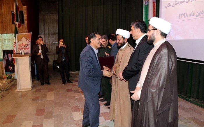آیین تکریم و معارفه مدیرآموزش و پرورش تکاب برگزار شد