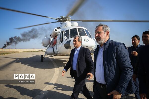 بازدید وزیر آموزش و پرورش از مناطق سیل‌زده استان خوزستان