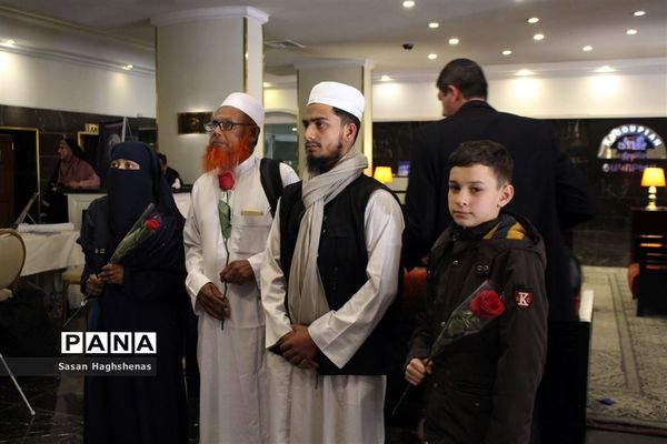 آیین استقبال از شرکت‌کنندگان ششمین دوره مسابقات بین‌المللی قرآن کریم دانش‌آموزان جهان اسلام