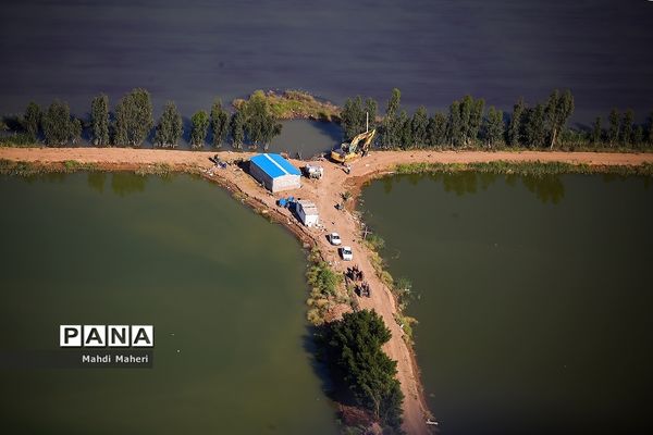 تصاویر هوایی از مناطق سیل زده استان خوزستان