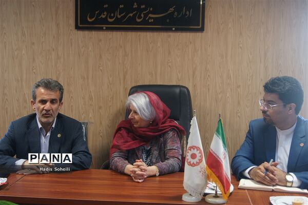 بازدید رئیس انجمن بین المللی مدارس مددکاری اجتماعی و هیات همراه از مراکز خدماتی شهرقدس