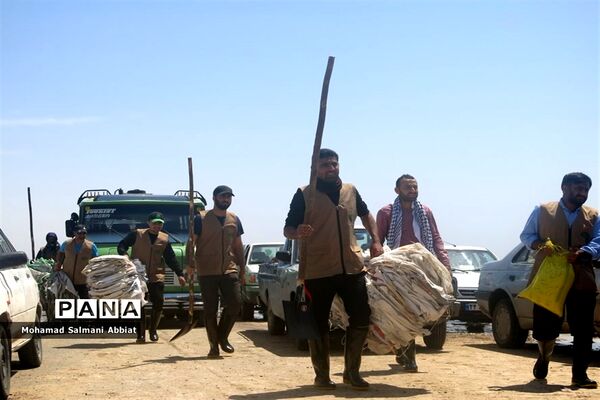 روندکمک‌رسانی به روستاهای بخش اسماعیلیه اهواز