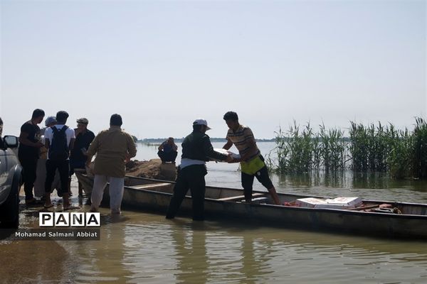 روندکمک‌رسانی به روستاهای بخش اسماعیلیه اهواز