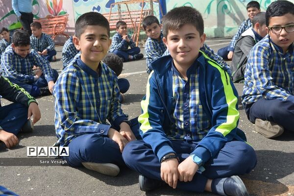 زنگ سیل مهربانی در مدرسه شاهد علی اصغر شهریار